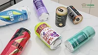 Image of several different canned beverages to highlight aluminum cans as an excellent branding surface.