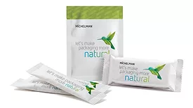 Image of flexible packaging incorporating Michelman’s bio-based, plastic-free coatings.