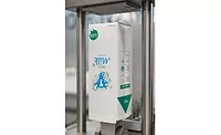 Image of a milk carton on a filling line for fresh milk filling.