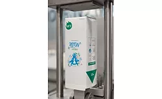 Image of a milk carton on a filling line for fresh milk filling.