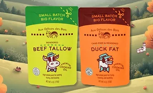 Mad foods beef tallow duck fat pouches