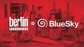 Image of the Berlin Packaging and BlueSky logos