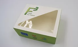 Image of package incorporating F3 cellulose-based film.
