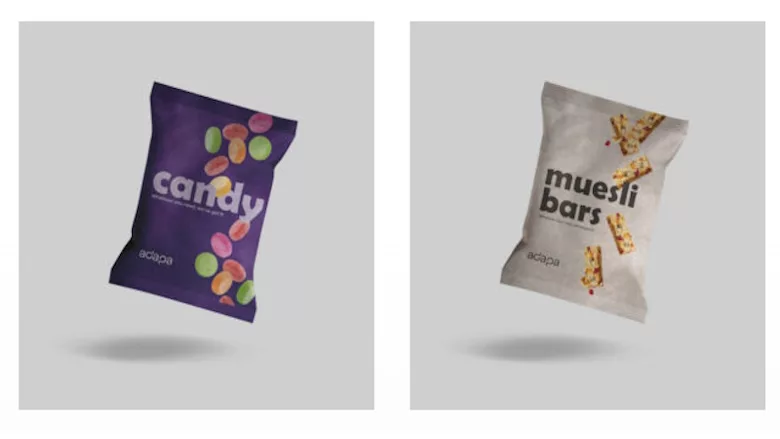 Examples of packaging incorporating adapa's PaperFlowʳᵉ P-type