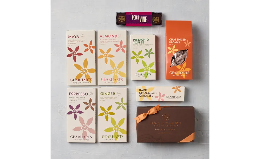 Gearharts Fine Chocolates updated packaging