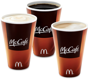 mcdonalds mccafe hot coffee cup steaming