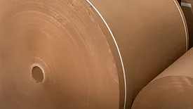Roll of paper for corrugating