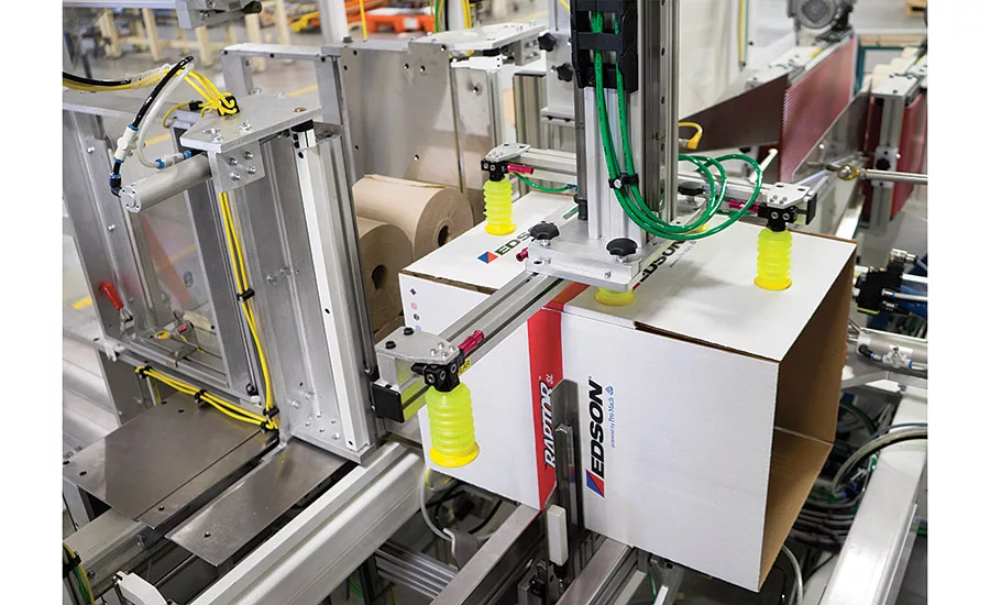 The Raptor SL from Edson Packaging Machinery is a high performance automated case packing solution