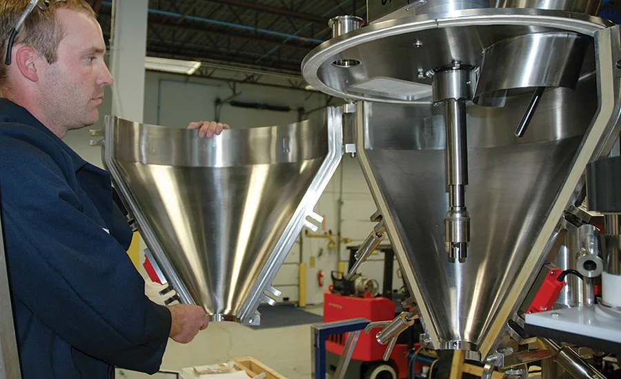 VFFS machine and auger filler