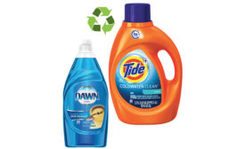 The majority of P&G products are recyclable and many are made from recycled materials