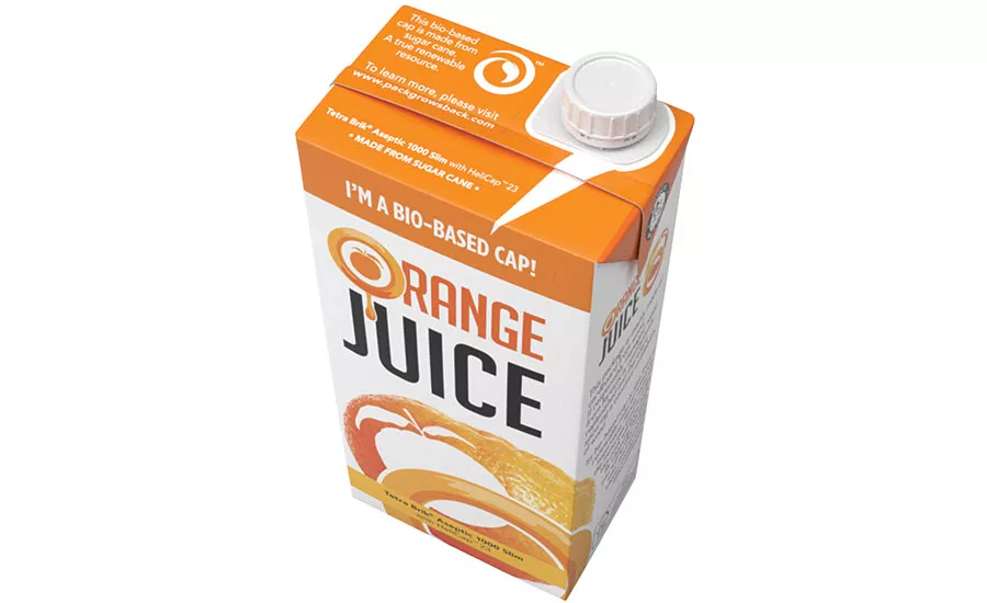 TetraPak's bio-based caps are made of sugar cane