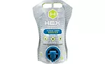 Hex is one of the first to use a flexible pouch for laundry detergent