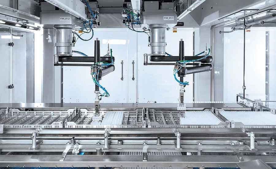 Four-axis robots handling products