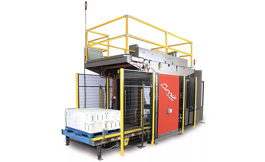 Conventional high-level palletizers come in multiple configurations