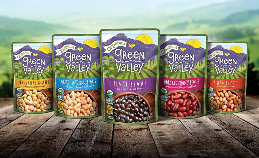 Green Valley's beans come in shelf-stable pouches