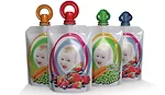 Aptar has two new child-friendly spouted pouch packages