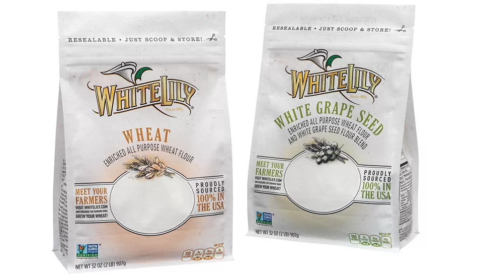 White Lily Flour offers specialty flour in a reclosable box pouch