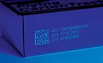 Fluorescing ink that prints invisible codes
