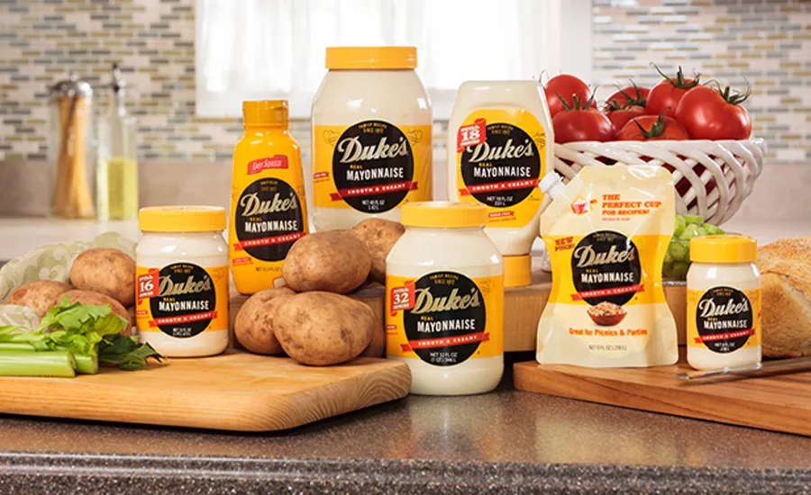 Different packages of Duke's Mayonnaise
