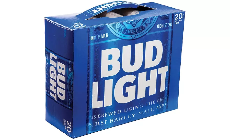 West Rock Paper Handle for Bud Light Carton