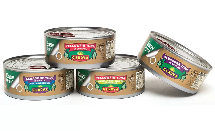 Genova Seafood portable tuna cans with pull-tab lids