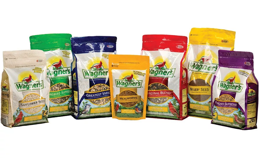 Wagners bird food packaging