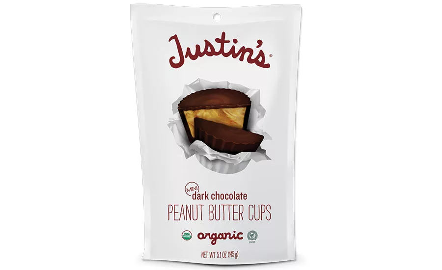 Justin's bagged chocolates in a pouch