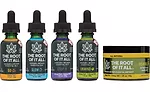 Root of It All essential oils and ointment packaging