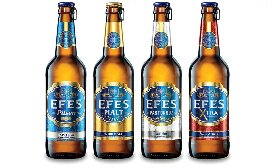 EFES bottle labels