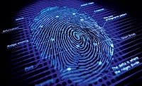 DNA of user fingertips
