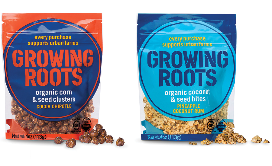 Unilever organic snack line Growing Roots