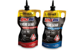 Amsoil’s Easy-Pack stand-up pouch for motor oil