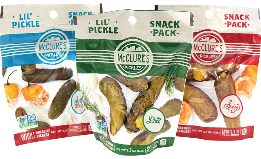 Lil’ Pickle Snack Packs resealable pouch