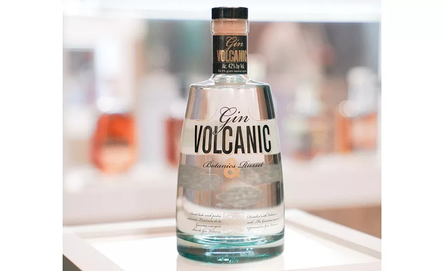 Beveland uses a beautiful, intricate bottle shape