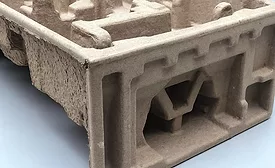dry press molded-fiber method