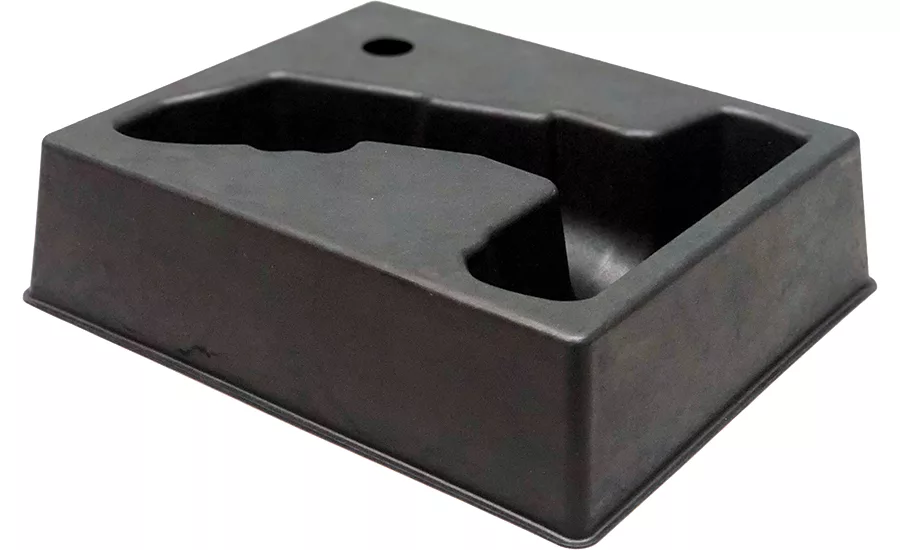 wet press molded-fiber method