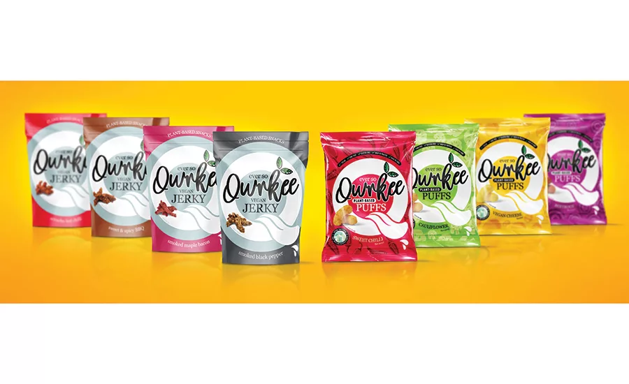 plant-based snack line by Qwrkee