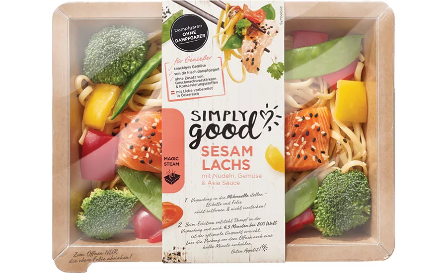 pre-prepared fresh foods in paper and pulp