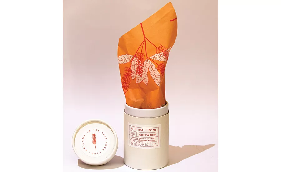 Byron Bay bath bombs tissue