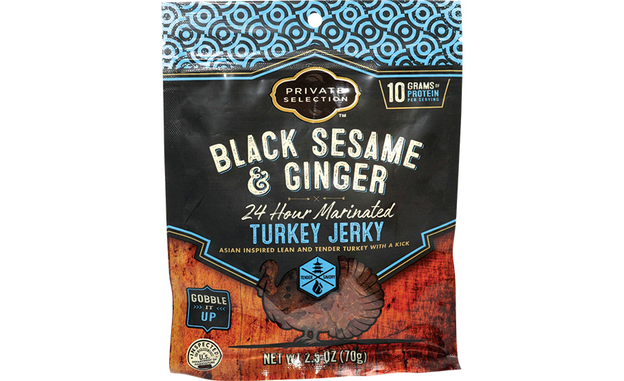 Black Sesame & Ginger Turkey Jerky, by Private Selection, Kroger