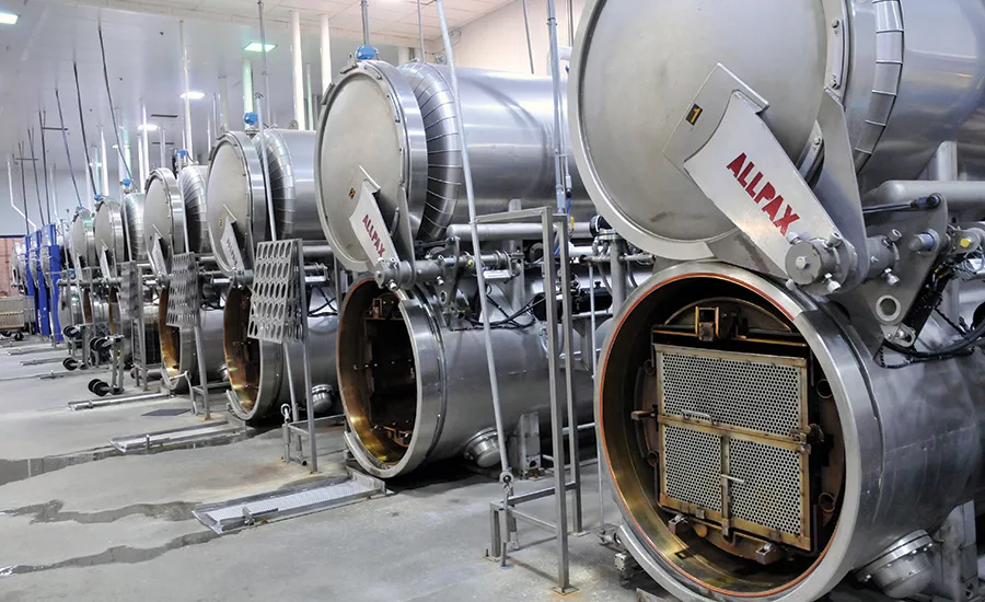 Batch retorts are sterilization vessels