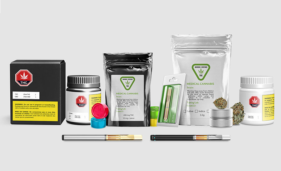 Different cannabis packaging types