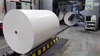 Master Roll of Techlan’s 100% recycled Re-Liner recycled silicone release liner
