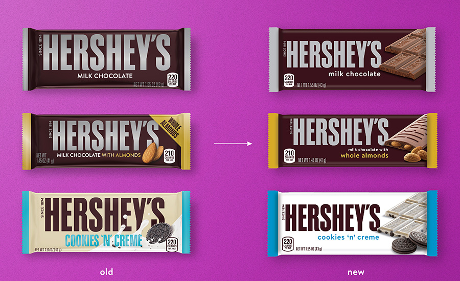 Hershey’s packaging redesign