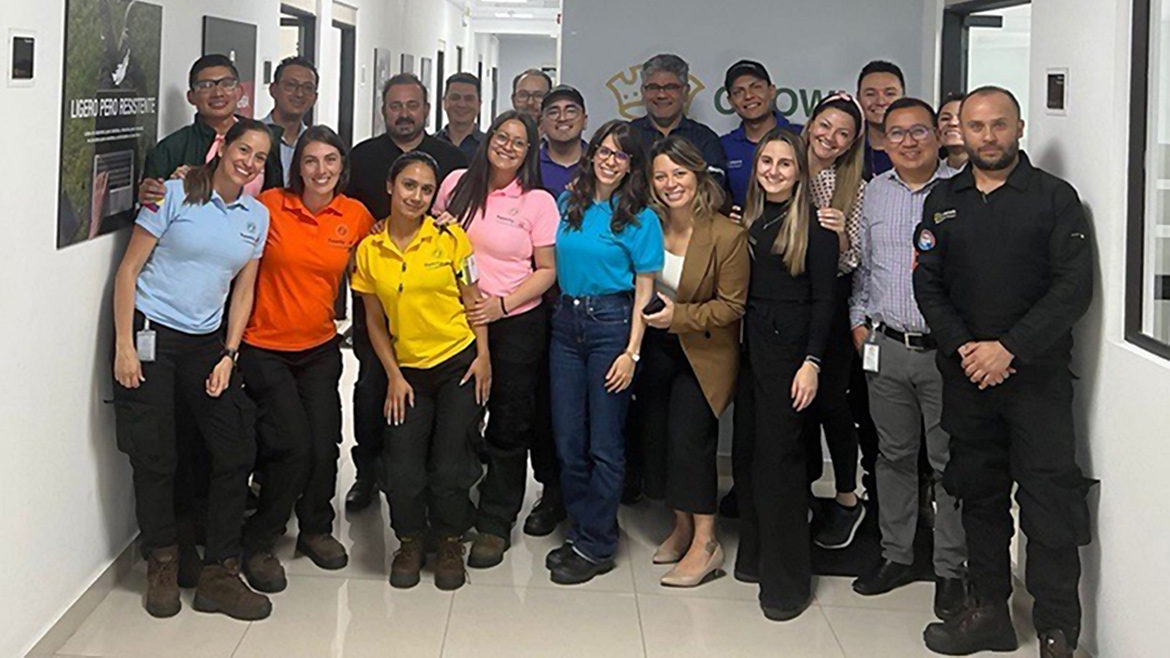 Employees of the Tocancipá, Cundinamarca, beverage can facility in Colombia.