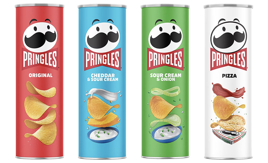 A new, 90% paper tube was recently developed for Pringles chips. The steel base built into previous tubes has been replaced with a paper fiber alternative.