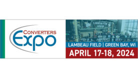 Converters Expo banner with logo and text: Lambeau Field | Green Bay, WI, April 17-18, 2024