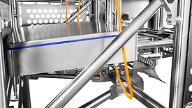 Close up shot of Velteko washdown machine