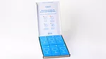 Image of box filled with ecoSIP containers against a white background.