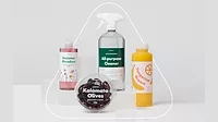 Image of household and food packaging incorporating pressure-sensitive labels.